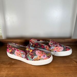 KEDS x Rifle Paper Co. - Double Decker Garden Party Slip-on Shoes Size 7.5